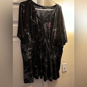 Torrid black peplum blouse